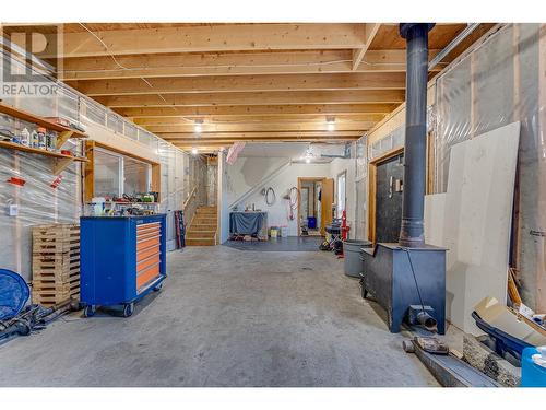 Insulated Shop/Barn - 645 St Annes Road, Spallumcheen, BC - Indoor Photo Showing Basement