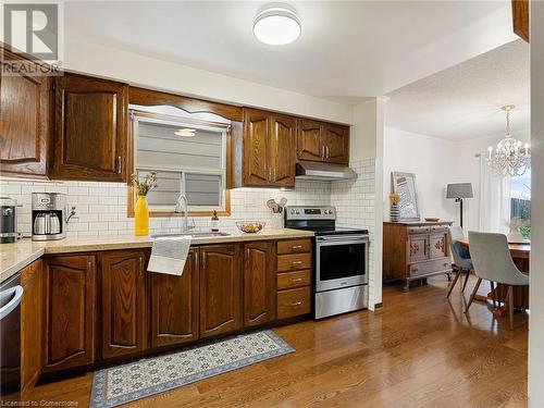 219 Bay Street N, Hamilton, ON - Indoor Photo Showing Kitchen