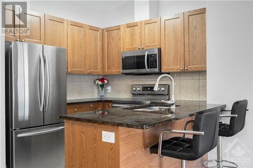 151 Potts Private Unit#409, Ottawa, ON - Indoor Photo Showing Kitchen With Double Sink