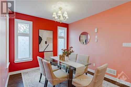 21 Orange Blossom, Blossom Park - Airport And Area (2606 - Blossom Park/Leitrim), ON - Indoor Photo Showing Dining Room