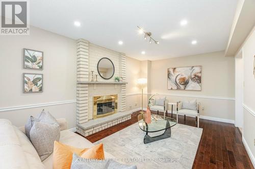 887 Darwin Drive, Pickering, ON - Indoor Photo Showing Living Room With Fireplace