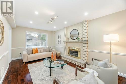 887 Darwin Drive, Pickering, ON - Indoor Photo Showing Living Room With Fireplace