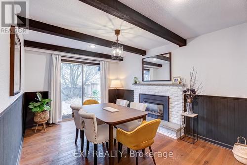 590 Stonebridge Lane, Pickering, ON - Indoor Photo Showing Dining Room With Fireplace