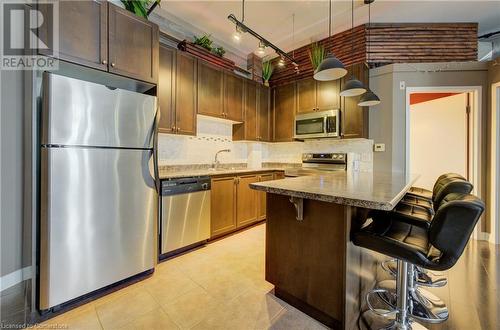 120 Mansion Street Unit# 506, Kitchener, ON - Indoor Photo Showing Kitchen With Stainless Steel Kitchen