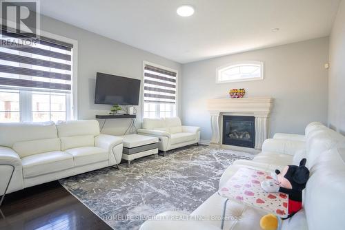 73 Pathway Drive, Brampton, ON - Indoor Photo Showing Living Room With Fireplace