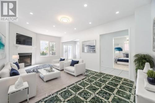 7 Glenbury Drive, Vaughan, ON - Indoor Photo Showing Living Room With Fireplace