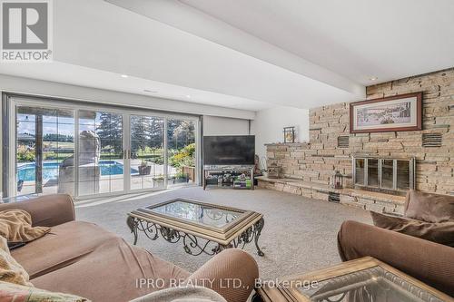 246044 County Rd 16 Road, Mono, ON - Indoor Photo Showing Living Room With Fireplace