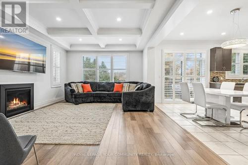 54 Prairie Grass Crescent, East Gwillimbury, ON - Indoor Photo Showing Living Room With Fireplace