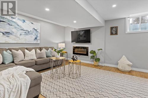 230 Greenwater Place, Kitchener, ON - Indoor Photo Showing Living Room With Fireplace