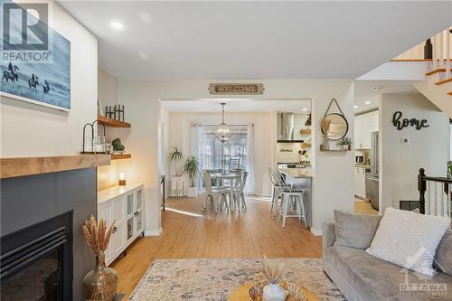 1316 Grand Chene Court, Ottawa, ON - Indoor Photo Showing Living Room With Fireplace