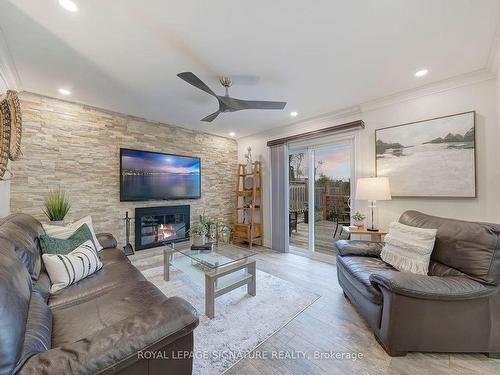 48 Sackville St, Caledon, ON - Indoor Photo Showing Living Room With Fireplace