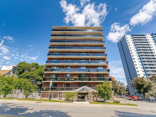 101-81 Charlton Ave E, Hamilton, ON - Outdoor With Balcony With Facade