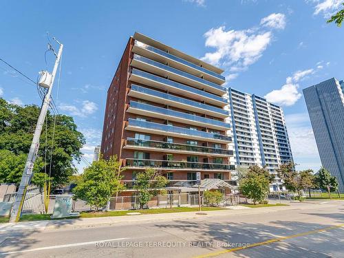 101-81 Charlton Ave E, Hamilton, ON - Outdoor With Balcony With Facade