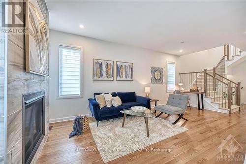 520 Branch Street, Ottawa, ON - Indoor Photo Showing Living Room With Fireplace