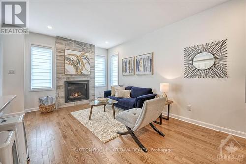 520 Branch Street, Ottawa, ON - Indoor Photo Showing Living Room With Fireplace