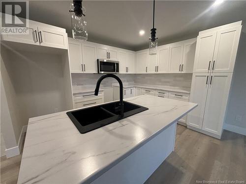 208 Cadieux Street, Moncton, NB - Indoor Photo Showing Kitchen With Double Sink