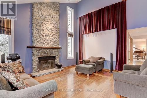 8 Bristol Sands Crescent, Uxbridge, ON - Indoor Photo Showing Living Room With Fireplace