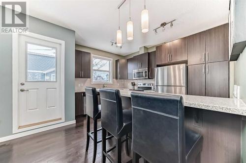 703, 10 Auburn Bay Avenue Se, Calgary, AB - Indoor Photo Showing Kitchen With Stainless Steel Kitchen With Upgraded Kitchen