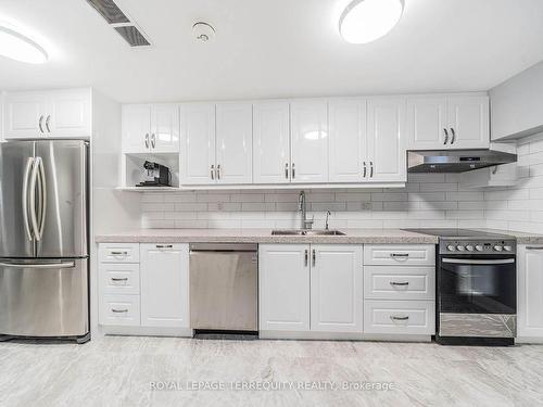 Lower-24 Sombrero Crt, Toronto, ON - Indoor Photo Showing Kitchen With Double Sink With Upgraded Kitchen