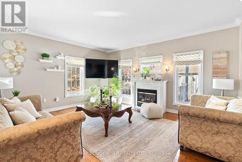 10 Sawyer Avenue, Whitby (Brooklin), ON - Indoor Photo Showing Living Room With Fireplace