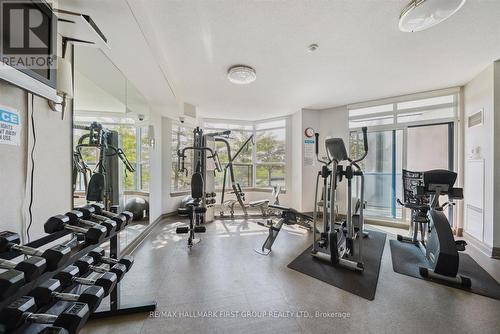 411 - 360 Watson Street W, Whitby (Port Whitby), ON - Indoor Photo Showing Gym Room