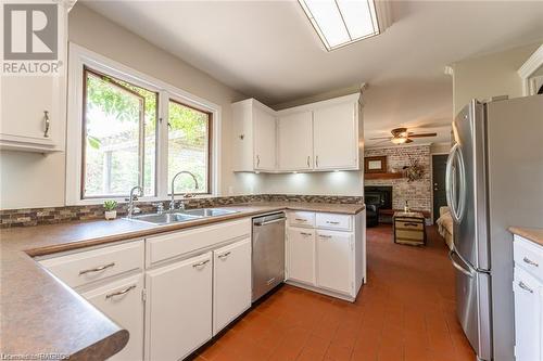 43 Berford Lake Road, South Bruce Peninsula, ON - Indoor Photo Showing Kitchen With Double Sink