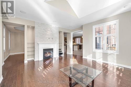 558 Alfred Hughes Avenue, Oakville, ON - Indoor Photo Showing Living Room With Fireplace