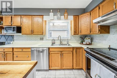 2349 Aubin Road, Windsor, ON - Indoor Photo Showing Kitchen With Double Sink