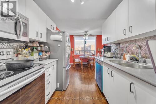 702 - 76 Base Line Road W, London, ON - Indoor Photo Showing Kitchen With Double Sink