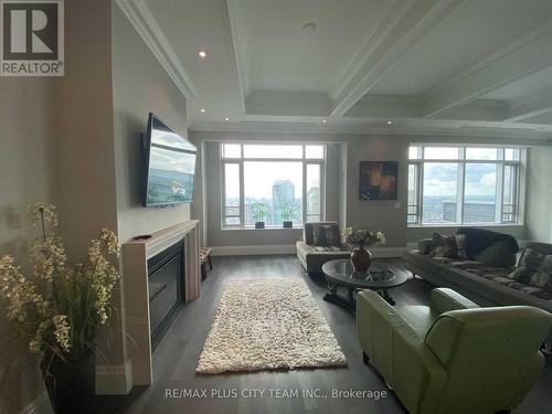 4701 - 311 Bay Street, Toronto, ON - Indoor Photo Showing Living Room With Fireplace