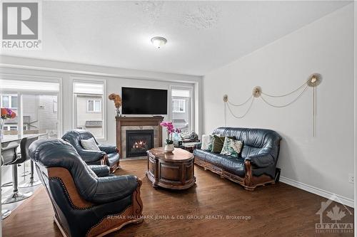 716 Summergaze Street, Ottawa, ON - Indoor Photo Showing Living Room With Fireplace