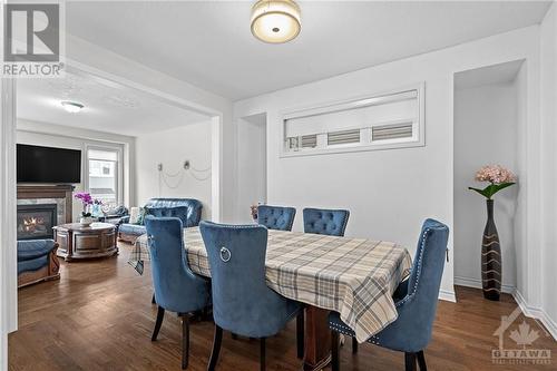 716 Summergaze Street, Ottawa, ON - Indoor Photo Showing Dining Room With Fireplace