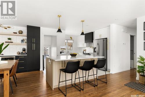 3626 Anson Street, Regina, SK - Indoor Photo Showing Kitchen With Stainless Steel Kitchen With Upgraded Kitchen