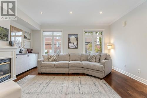 213 Heward Avenue, Toronto, ON - Indoor Photo Showing Living Room With Fireplace