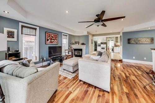 45 West St, Brampton, ON - Indoor Photo Showing Living Room With Fireplace