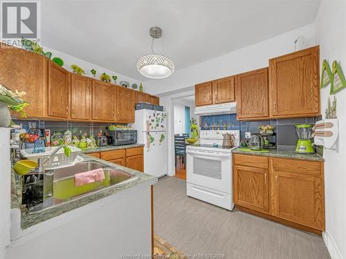 1054 Oak Street, Windsor, ON - Indoor Photo Showing Kitchen With Double Sink