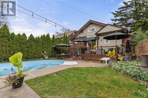 1379 Victoria Avenue, Windsor, ON - Outdoor With In Ground Pool With Deck Patio Veranda