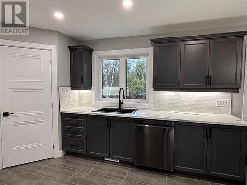 1146 Red Deer Lake Road, Wahnapitae, ON - Indoor Photo Showing Kitchen With Double Sink