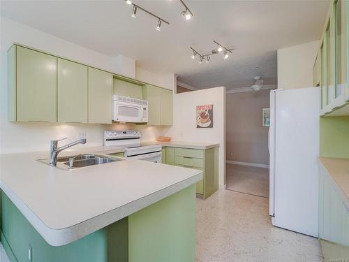 210-405 Quebec St, Victoria, BC - Indoor Photo Showing Kitchen With Double Sink