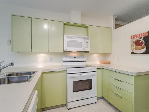 210-405 Quebec St, Victoria, BC - Indoor Photo Showing Kitchen With Double Sink