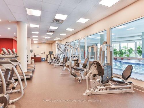 909-1 Rean Dr, Toronto, ON - Indoor Photo Showing Gym Room