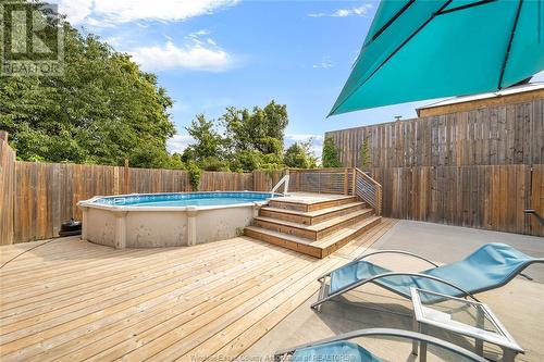 32 Shaw Drive, Amherstburg, ON - Outdoor With Above Ground Pool With Deck Patio Veranda With Exterior