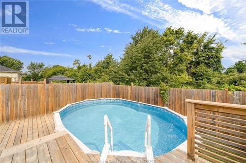 32 Shaw Drive, Amherstburg, ON - Outdoor With Above Ground Pool With Deck Patio Veranda With Backyard