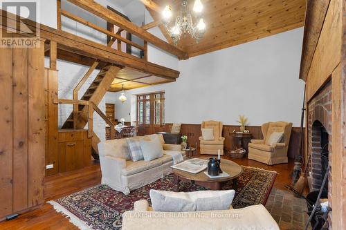 2247 Van Luven Road, Hamilton Township, ON - Indoor Photo Showing Living Room With Fireplace