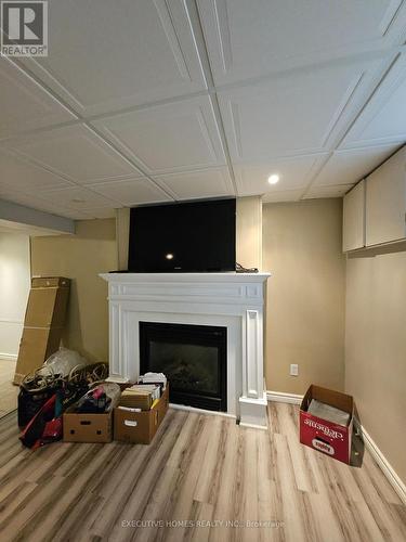 144 Elm Street, Port Colborne, ON - Indoor Photo Showing Basement With Fireplace