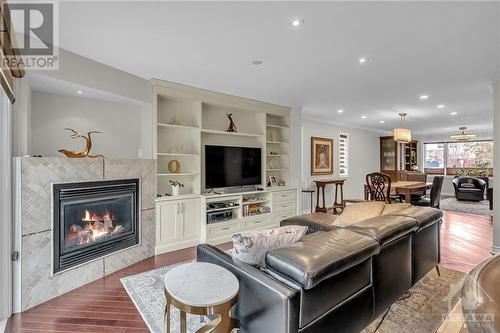 8 Randall James Drive, Stittsville, ON - Indoor Photo Showing Living Room With Fireplace