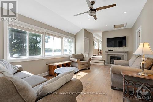 158 Leslie Drive, Lanark, ON - Indoor Photo Showing Living Room With Fireplace