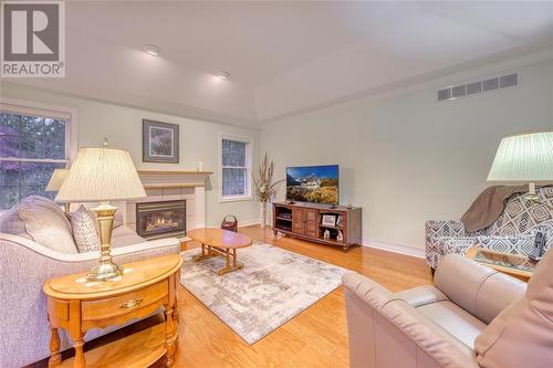 605 Rowellas Way, Sarnia, ON - Indoor Photo Showing Living Room With Fireplace