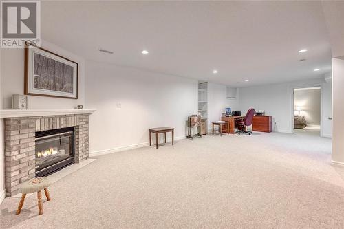 605 Rowellas Way, Sarnia, ON - Indoor With Fireplace