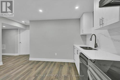 Bsmt - 66 Westfield Drive, Whitby, ON - Indoor Photo Showing Kitchen With Double Sink